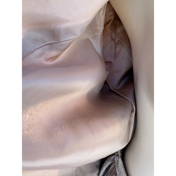 90s Gold Albert Nippon Boutique Skirt Suit Plisse Metallic Open Front Pleat Lape - Picture 16 of 16